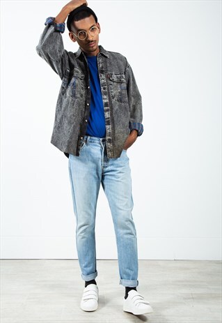 VINTAGE 80S LEVI'S 501 SLIM FIT JEANS MID WASH / 0221