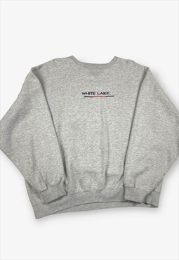 Vintage Sail White Lake Sweatshirt Grey 2XL BV17223