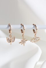 Iris Zircon Earrings