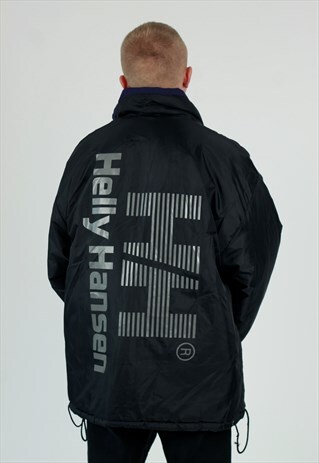 90S HELLY HANSEN REVERSIBLE SPELL OUT PUFFER JACKET