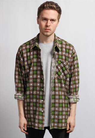 VINTAGE FLANNEL SKATER SHIRT