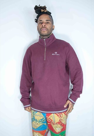 CHAMPION 1/4 ZIP VINTAGE SWEATSHIRT