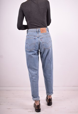 LEVI'S 550 WOMENS VINTAGE JEANS W29 L31 BLUE 90'S