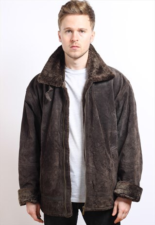 VINTAGE SUEDE AVIATOR JACKET