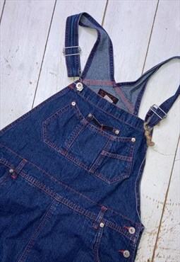 vintage blue denim 90s skater dungarees overalls