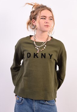 Vintage Dkny Sweatshirt Jumper Oversized Green