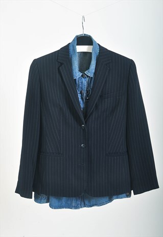 VINTAGE 90S STRIPED BLAZER JACKET