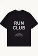 RUN CLUB T-SHIRT - FADED BLACK