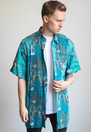 VINTAGE OVERSIZED ABSTRACT SHIRT
