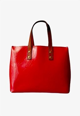 Vintage Louis Vuitton Red Reade PM Framboise Vernis Bag