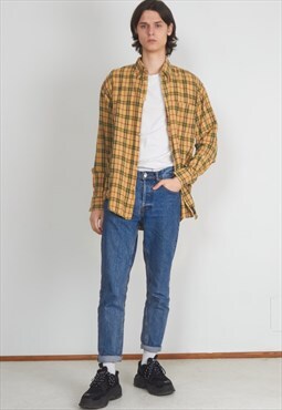 Vintage Brown GANT Checkered Long Sleeve Shirt