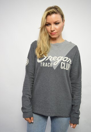 90S NIKE GREY CREWNECK SWEATSHIRT FESTIVAL RETRO STREETWEAR