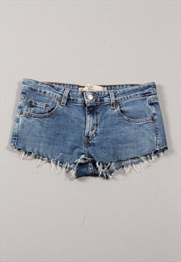 Vintage Levi's Denim Shorts Blue Summer Distressed Look W32