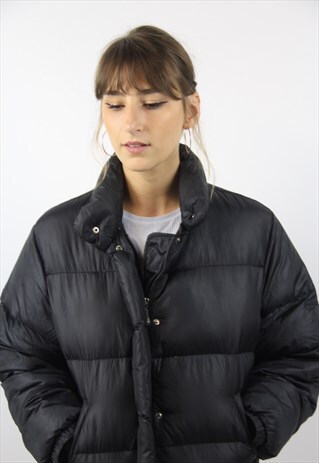 VINTAGE SERGIO TACCHINI BLACK PUFFER JACKET