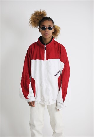 VINTAGE REEBOK SPORTS TRACKSUIT TOP WINDBREAKER JACKET