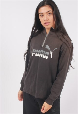 VINTAGE PUMA 1/4 ZIP SWEATSHIRT