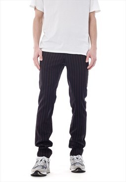 Vintage FRED PERRY Pants Striped Black