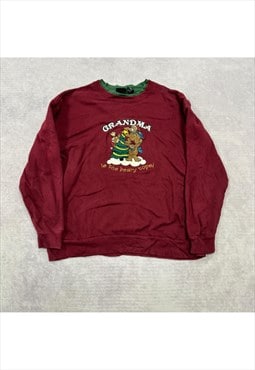 Vintage Christmas Sweatshirt Women's L