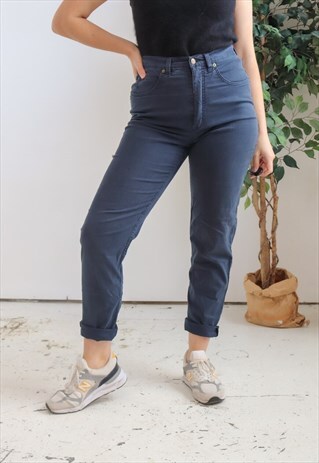 Vintage 90s Skinny Jeans in Navy | Dirty Disco | ASOS Marketplace