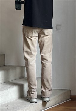 Vintage LEVIS Corduroy Pants Trousers 90s Beige