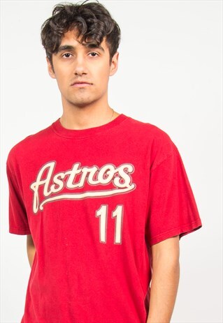 90'S T-SHIRT BASEBALL HOUSTON ASTROS MAJESTIC MLB