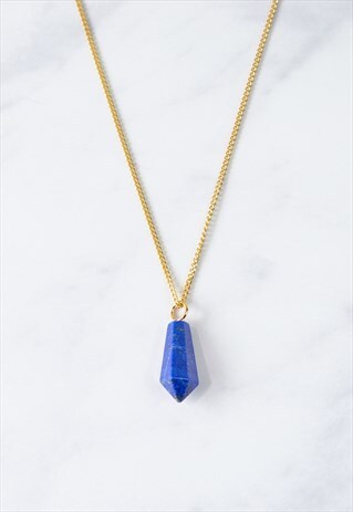 LAPIS LAZULI GOLD PENDANT