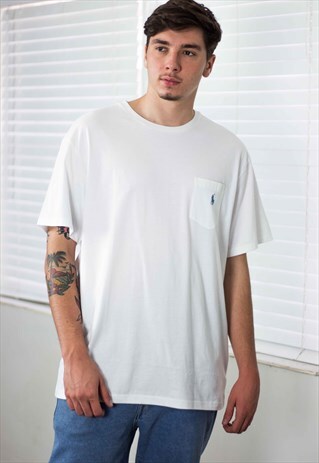 NEW POLO RALPH LAUREN T-SHIRT LOGO 90S XL 7.1