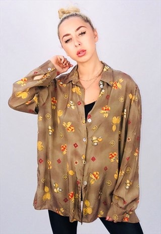 VINTAGE OVERSIZED PATTERN SHIRT