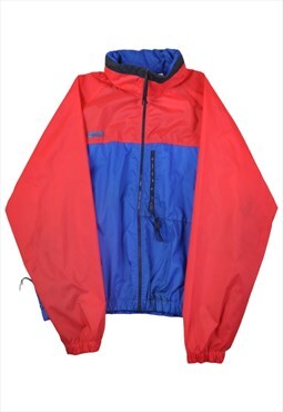 Vintage Columbia Jacket Waterproof Colour Block Red/Blue XL