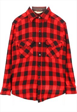 Vintage 90's Woolrich Shirt Check Long Sleeve Button Up