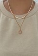 LILAC BABY PINK CRYSTAL NECKLACE 