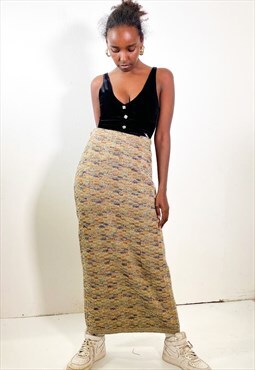 Vintage 90s long slim fit skirt 