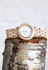 The Birch - Handmade Recycled Wood Wristwatch