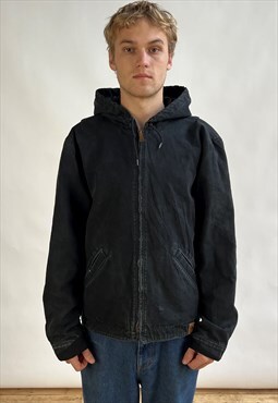 Vintage Carhartt Active Hooded Jacket Men's Black