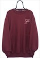 Vintage P Maroons Embroidered Sweatshirt Mens