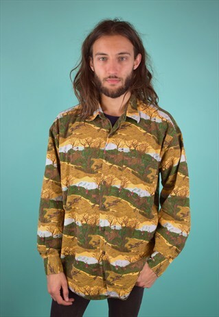 VINTAGE 90'S PATTERNED SHIRT