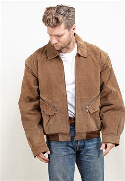 Vintage 90's Brown Suede Jacket
