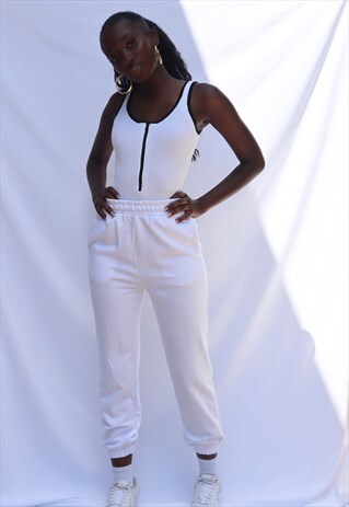 WHITE ZEZE SWEATPANTS