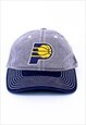 Vintage Adidas Indiana Pacers Cap Grey Navy With Logo Patch