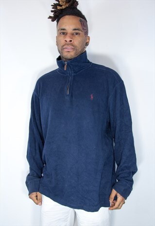 RALPH LAUREN 1/4 ZIP SWEATSHIRT