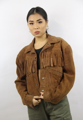 VINTAGE 90'S WESTERN STYLE SUEDE JACKET