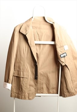 Vintage PPFM Japanese Brand Jacket/Blazer Beige