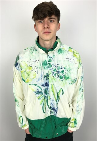 90S VINTAGE MAGIC VENTURE FLORAL TRACK JACKET