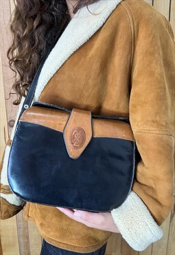 Black and brown vintage Yves Saint Laurent bag.