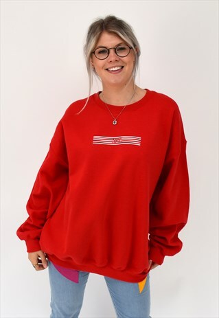 G&G UNISEX RED LINO SWEAT