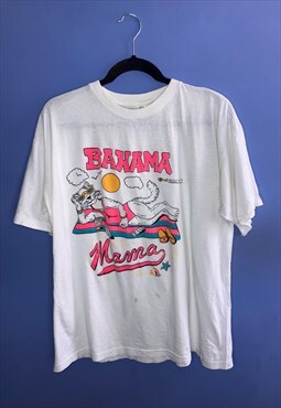 Vintage white XXL bahama mama cat tshirt 