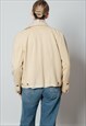VINTAGE Y2K LONG SLEEVE KNITWEAR WOMEN BLAZER IN CREAM M