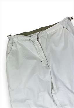 Nike Vintage Y2K White 3/4 length shorts Drawstring waist 
