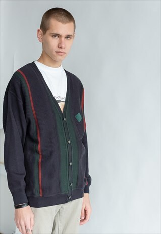 VINTAGE 80S CASUAL GRANDADS CARDIGAN