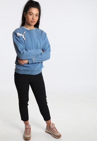 90S PUMA EMBROIDERED LOGO SWEATSHIRT